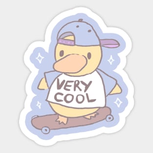 Very cool Duck bro Sticker